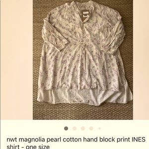 Extra soft Magnolia Pearl tunic